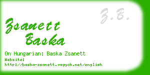 zsanett baska business card